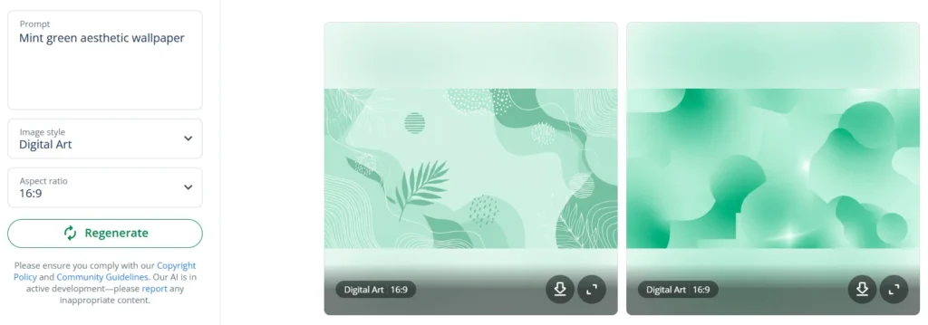 Green wallpaper