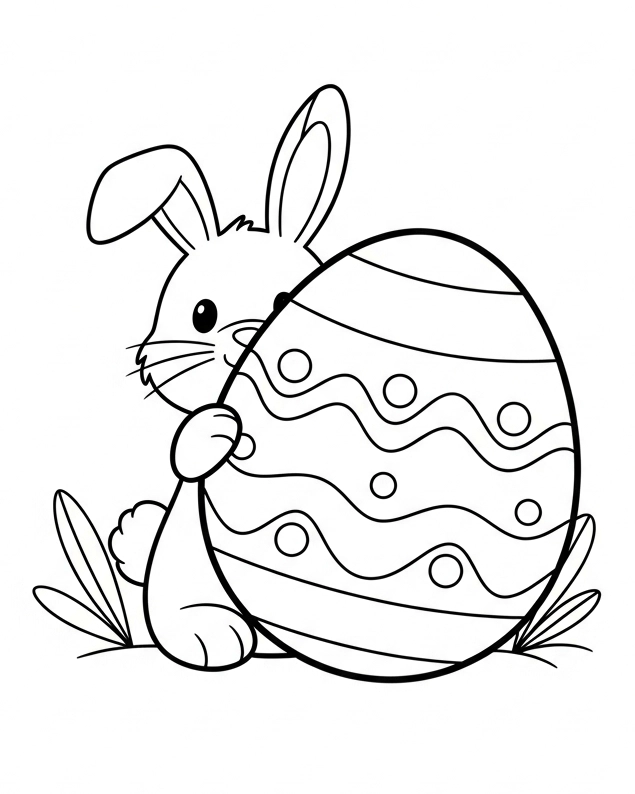 Ausmalbild Ostern