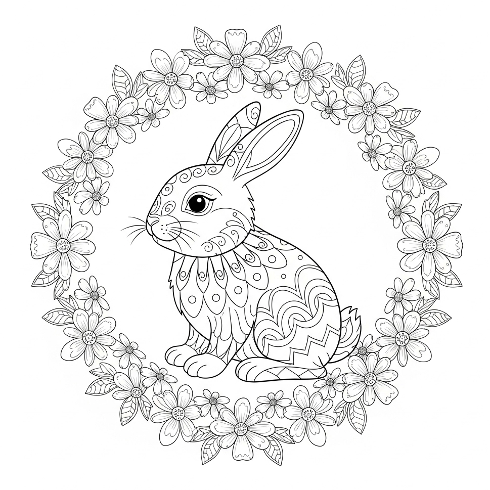Ausmalbild Ostern