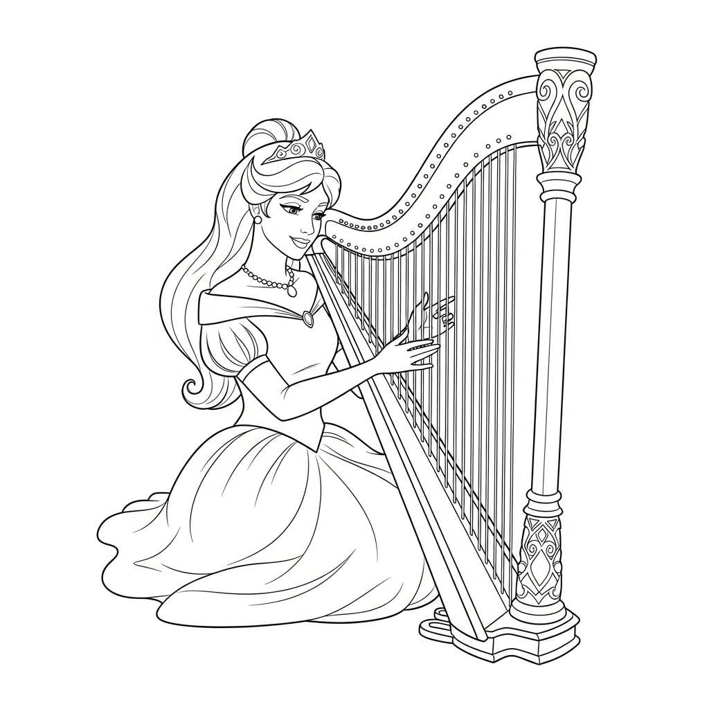 coloriage princesse