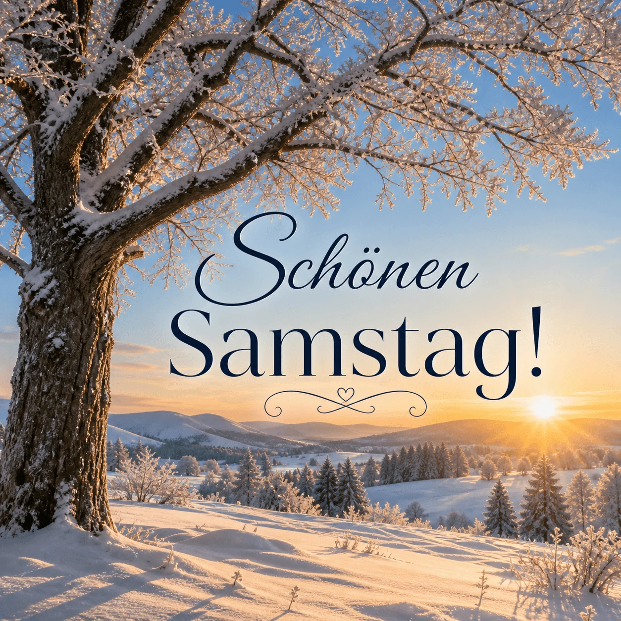 Schönen Samstag Bild Winter