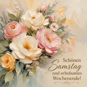 Schönen Samstag und schönes Wochenende